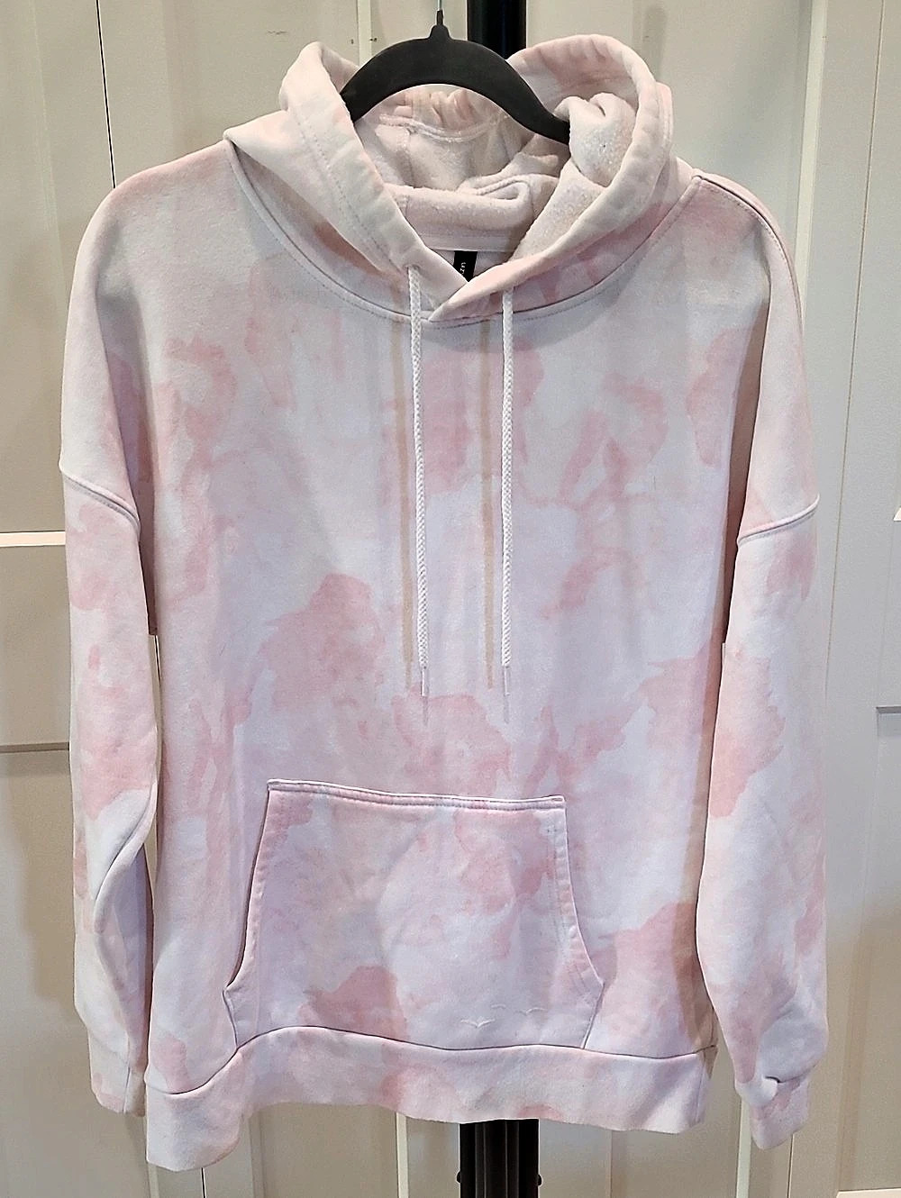 LAZYPANTS Tie-Dye Pullover Hoodie in Pink Size Small Like New